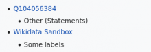 Q104056384: Other (Statements), Wikidata Sandbox: Some labels