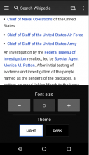 Android 'font and theme' (text-resize) options (638×370 px, 83 KB)
